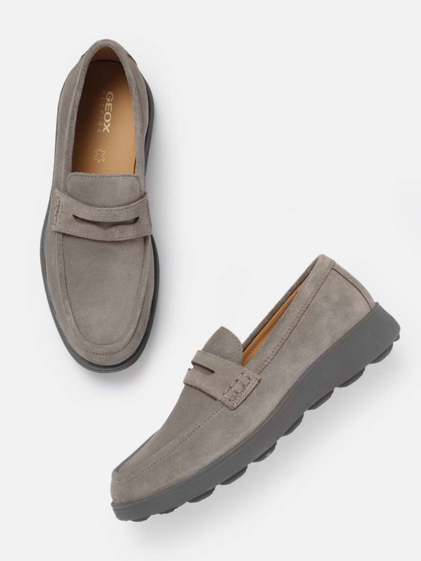 Buy Geox Men Moisture Wicking Leather Penny Loafers Casual Shoes for Men 30287238 Myntra