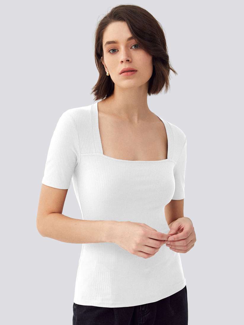Buy BAESD Sheen Sheer Top Tops for Women 30287771 Myntra