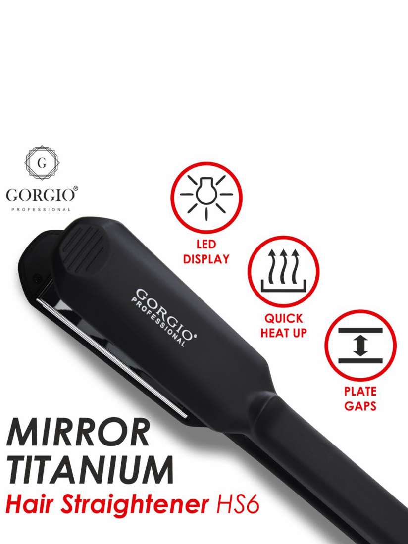 Buy GORGIO PROFESSIONAL Mirror Titanium Hair Straightener HS6 Straighteners for Unisex 30288579 Myntra