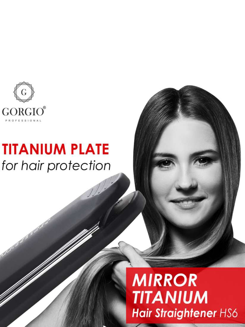 Buy GORGIO PROFESSIONAL Mirror Titanium Hair Straightener HS6 Straighteners for Unisex 30288579 Myntra