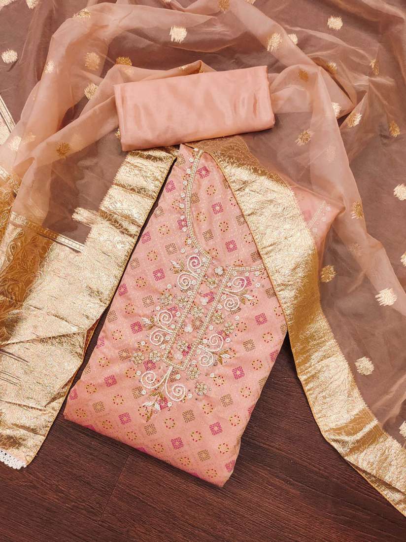 Myntra unstitched churidar materials deals
