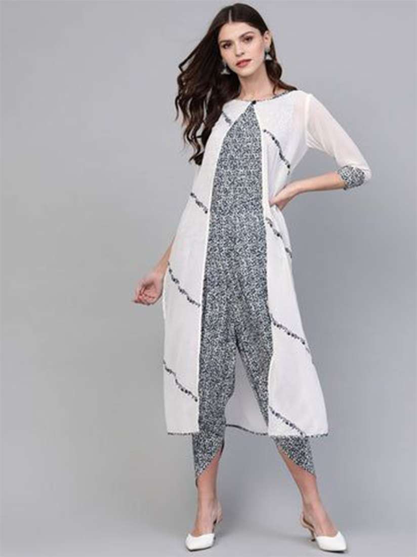 Jumpsuit with long shrug shop