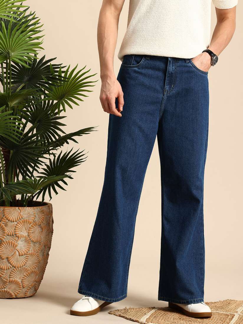 Buy Mast Harbour Men Smart Loose Pure Cotton Bootcut Jeans Jeans for Men 30292934 Myntra