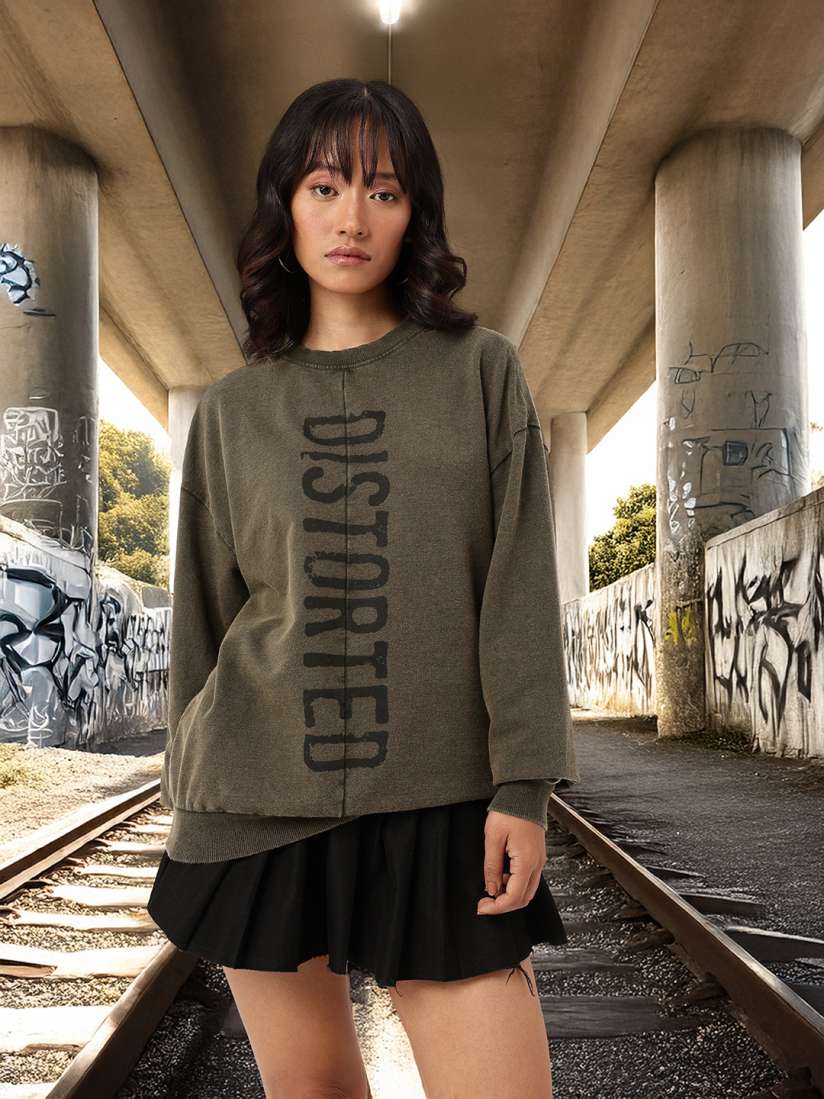 Faded oversized sweatshirt deals