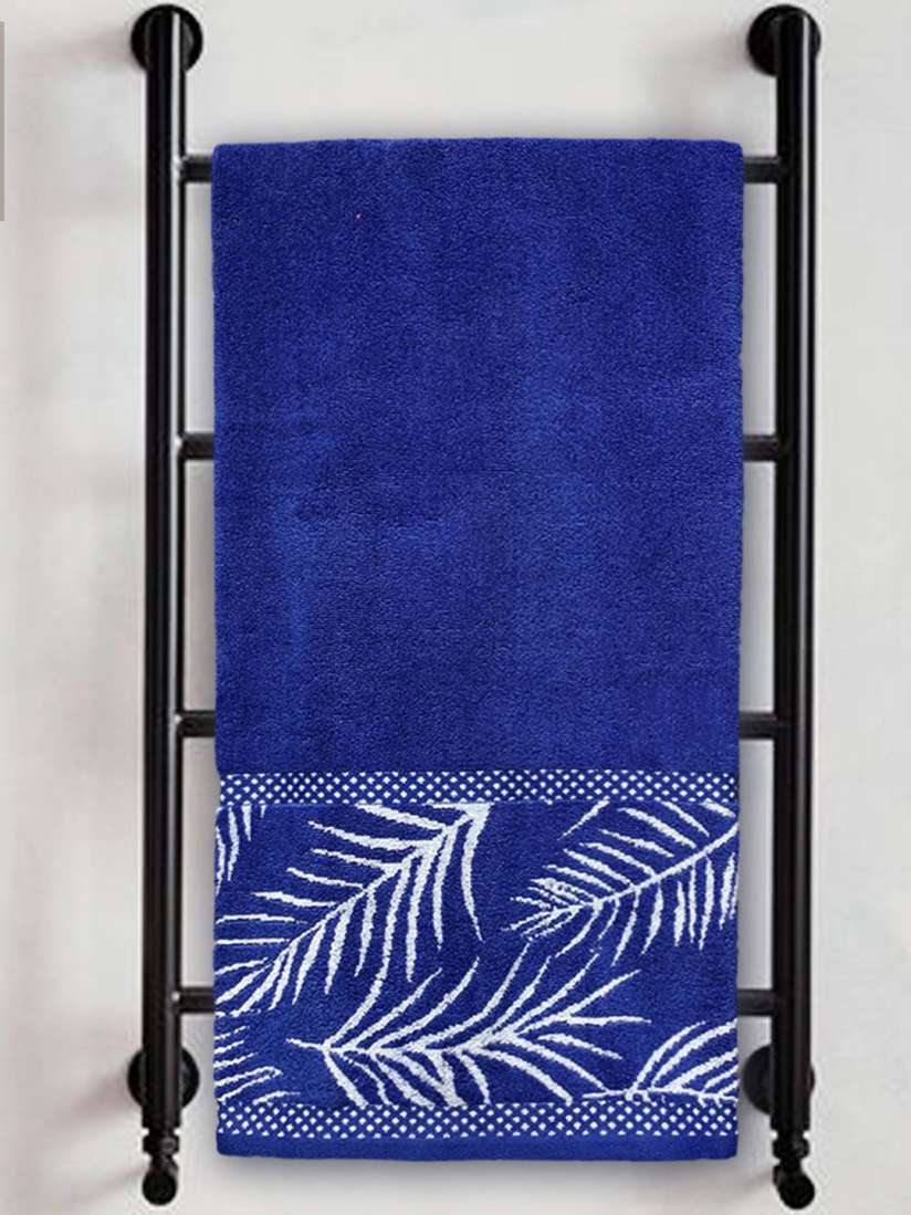 Buy Myntra Elegant Homes Blue White Printed Pure Cotton 380 GSM Bath Towel Bath Towels for Unisex 30298075 Myntra