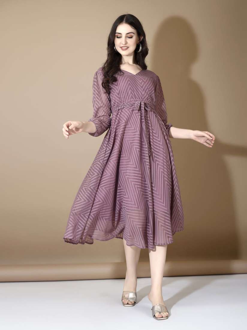 Buy Fashion Basket Women Printed A Line Midi Dress Dresses for Women 30299130 Myntra