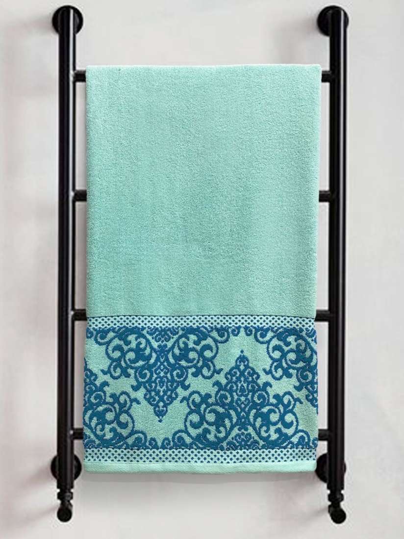 Buy Myntra Elegant Homes Sea Green Blue Printed Pure Cotton 380 GSM Bath Towel Bath Towels for Unisex 30299458 Myntra