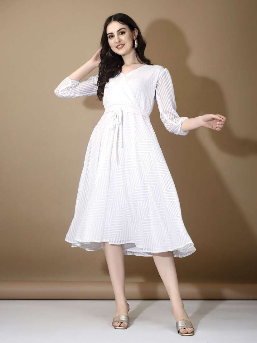 Myntra white dress shop