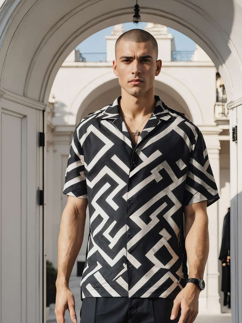 Buy H M Men Half Sleeve Printed Shirts Shirts for Men 30315980 Myntra