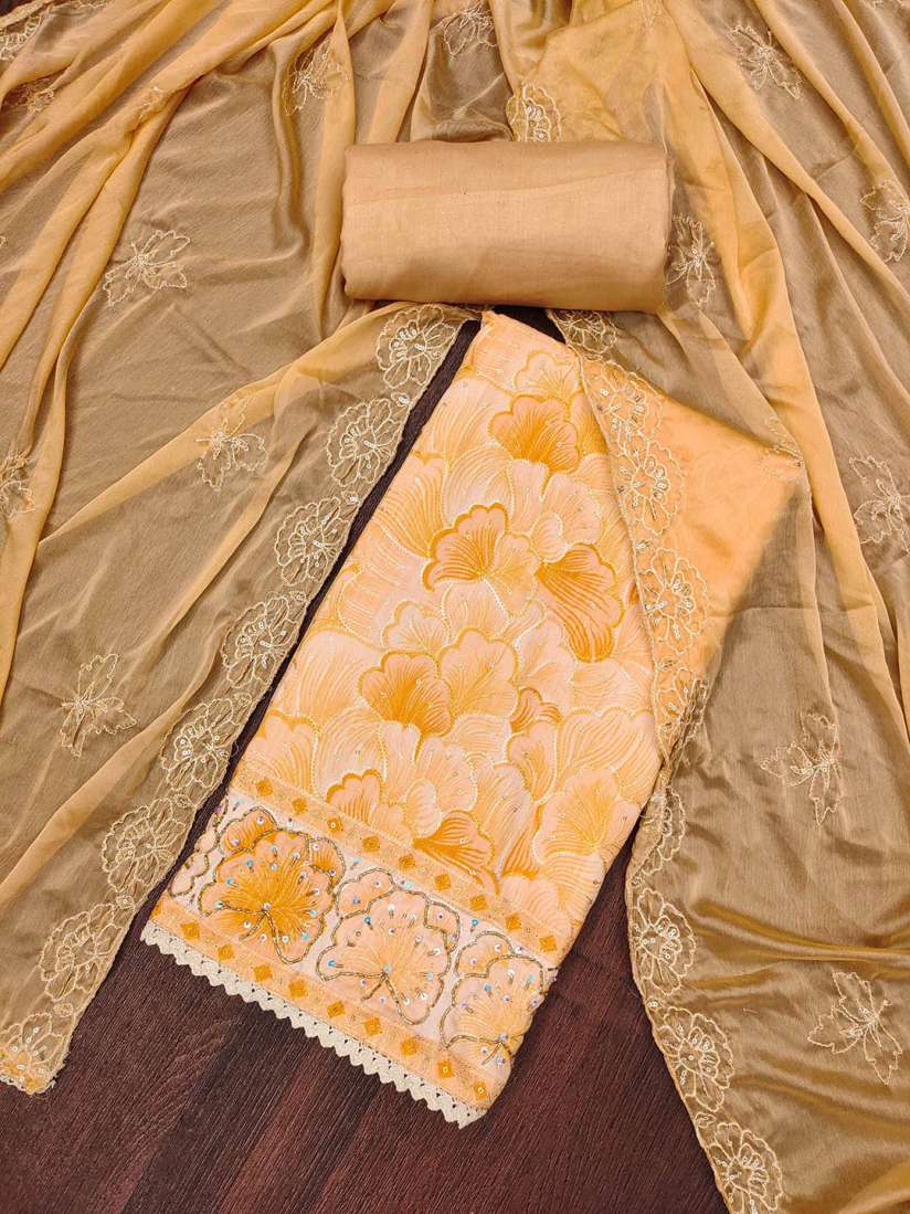 Buy KALINI Floral Embroidered Pure Cotton Unstitched Dress Material Dress Material for Women 30317961 Myntra