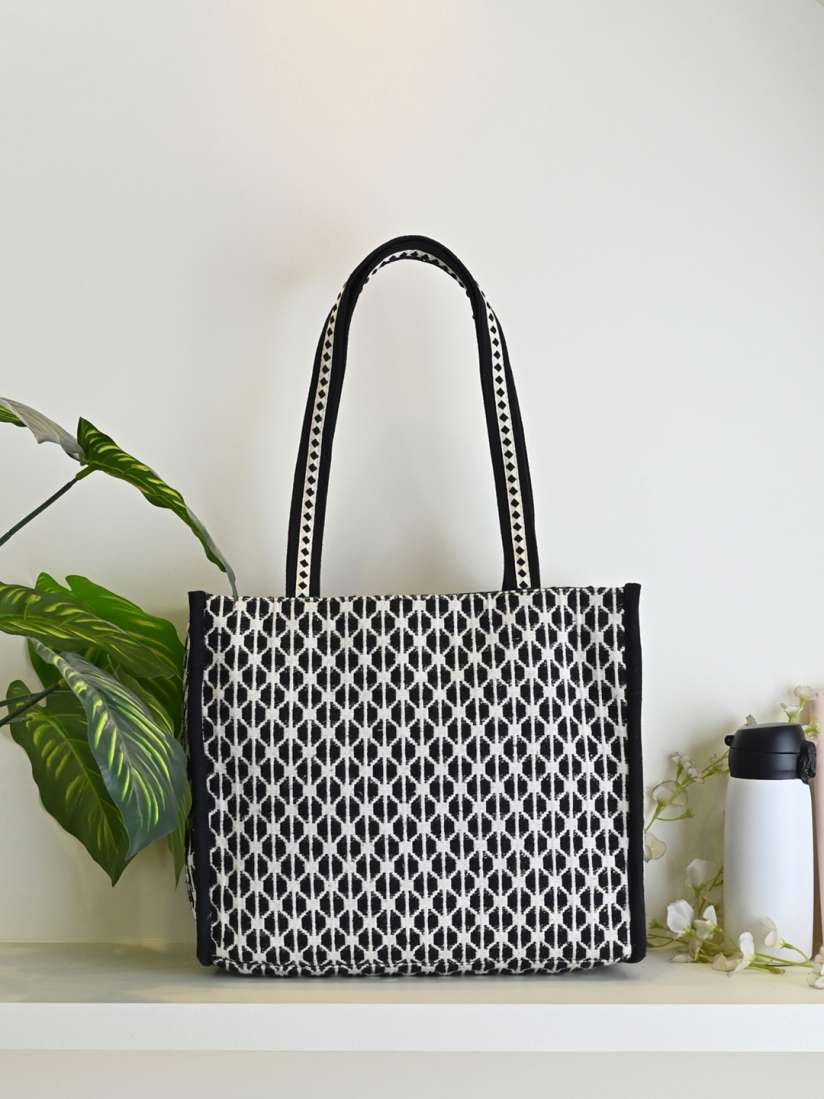 Tote bag geometric 2025