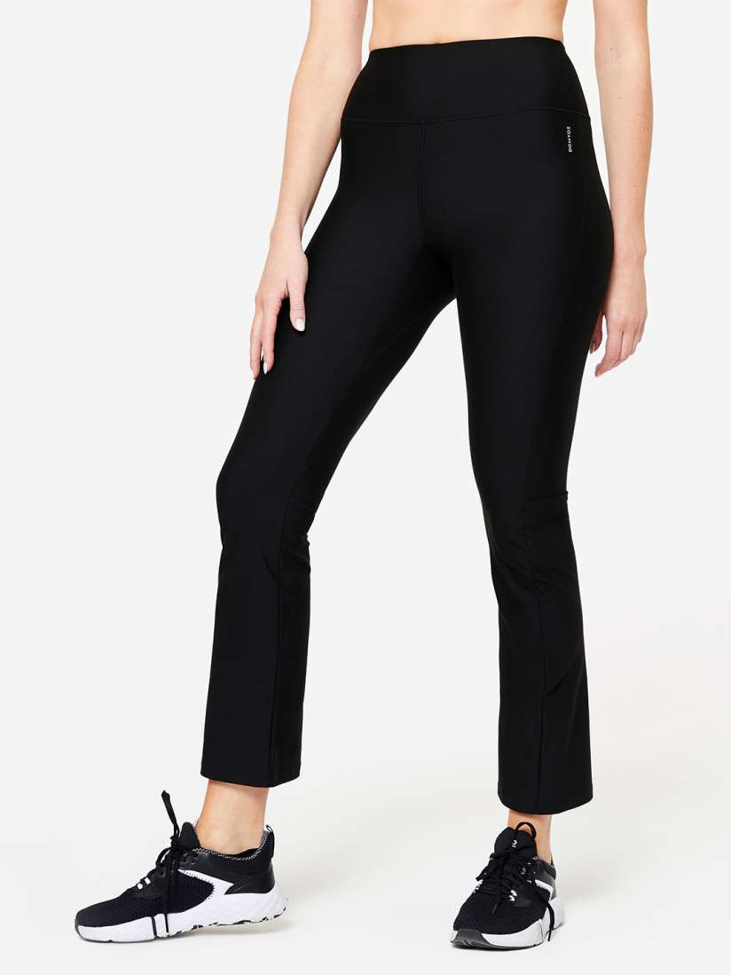 Buy Domyos By Decathlon Women Quick Dry Gym Flare Tights Tights for Women 30360335 Myntra