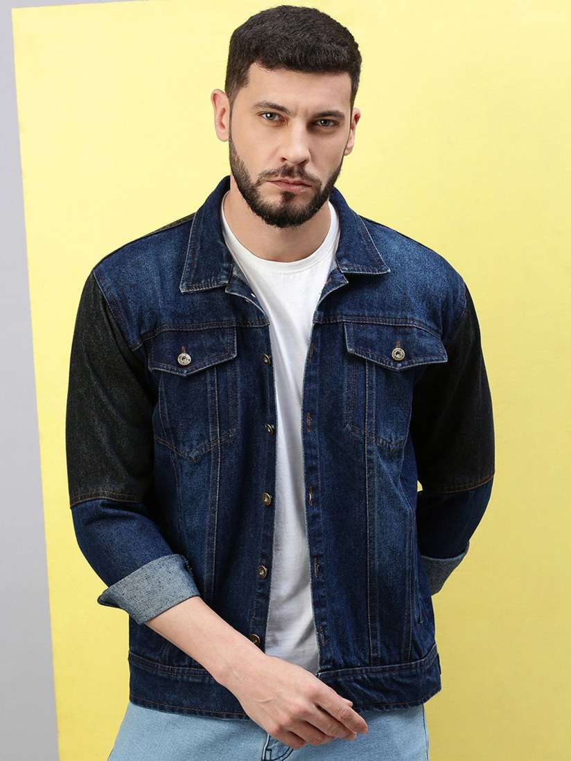 Longline denim jacket mens sales