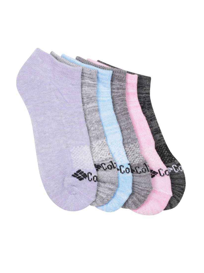 Buy Columbia Women Pack of 6 Patterned Ankle Length Space Dye No Show Socks Socks for Women 30380990 Myntra