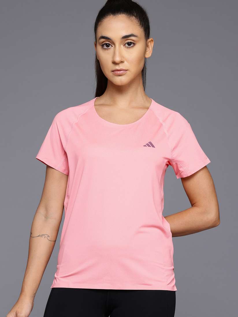 売れ筋商品|||アディダス Tシャツ レディース トップス ADIZERO TEE - Sports T-shirt - lucid pink Buy adidas Adizero Running Shirt Women Pink online | Running