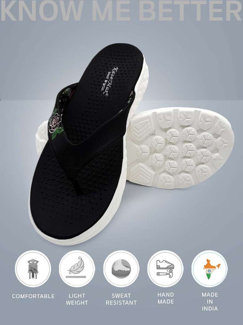 Buy KazarMax Women Printed Thong Flip-Flops - Flip Flops for Women 30402130  | Myntra
