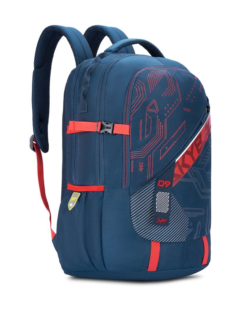 Skybags 40 Litre Backpack With Rain Cover Black And Green Backpack