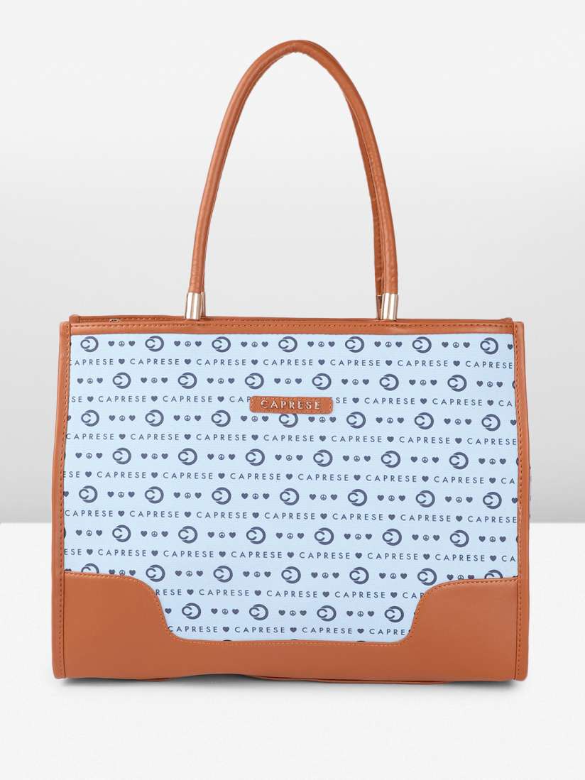 Buy Caprese Peace Brand Logo Printed Oversized Structured Handheld Bag Handbags for Women 30418928 Myntra