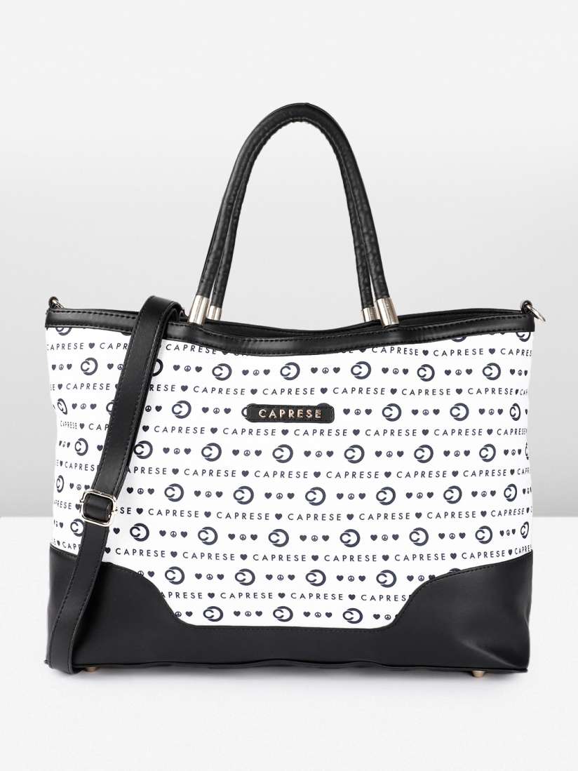 Buy Caprese Typography Printed Structured Handheld Bag Handbags for Women 30418935 Myntra