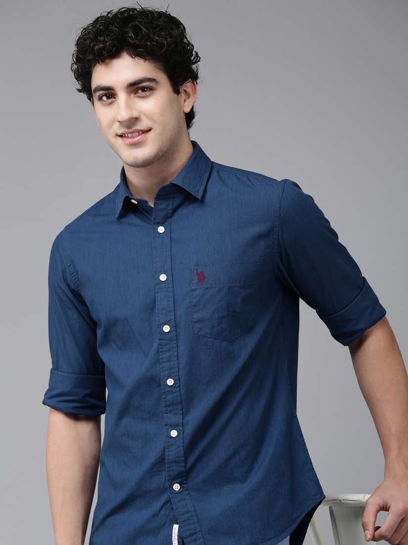 Buy U.S. Polo Assn. Tailored Fit Pure Cotton Casual Shirt Shirts for Men 30425847 Myntra