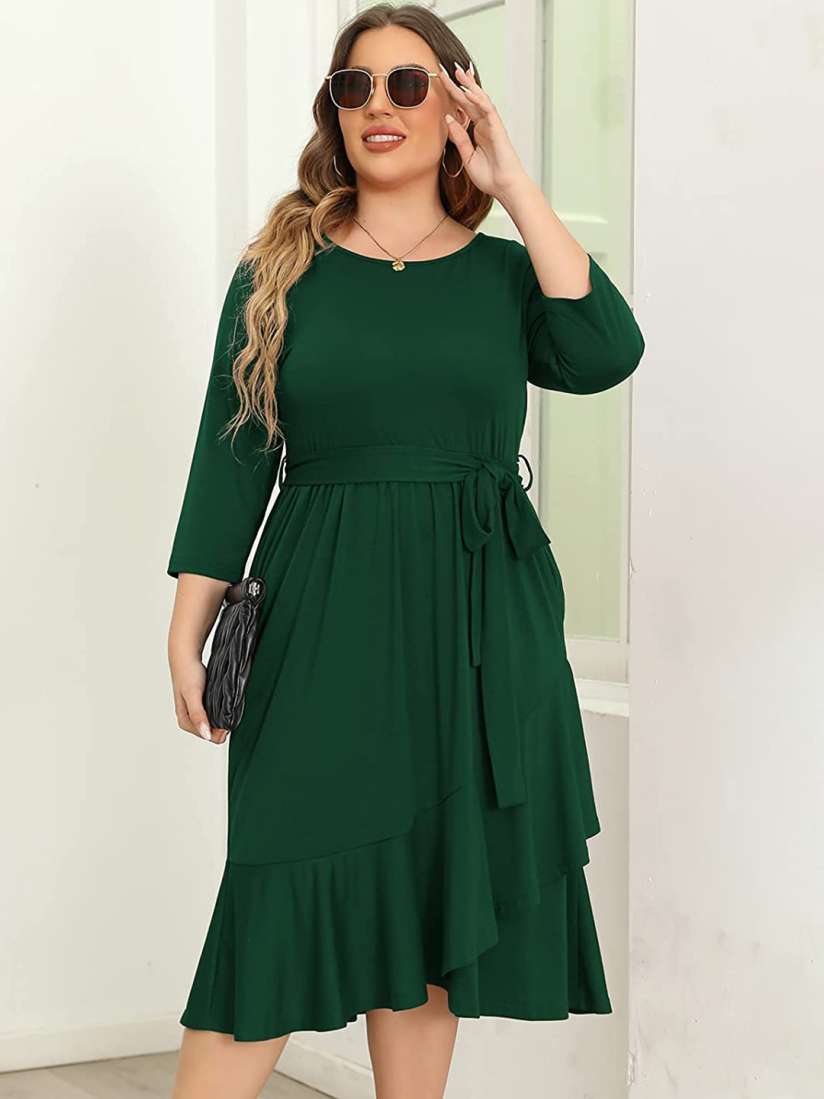 Buy Samsara Couture Women Plus Size Fit Flare Dress Dresses for Women 30441838 Myntra