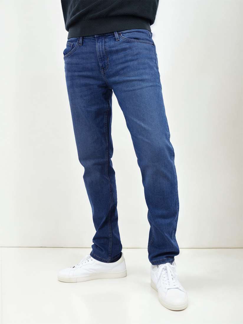 Buy Celio Men Jean Straight Fit Mildly Distressed Stretchable Jeans Jeans for Men 30442762 Myntra