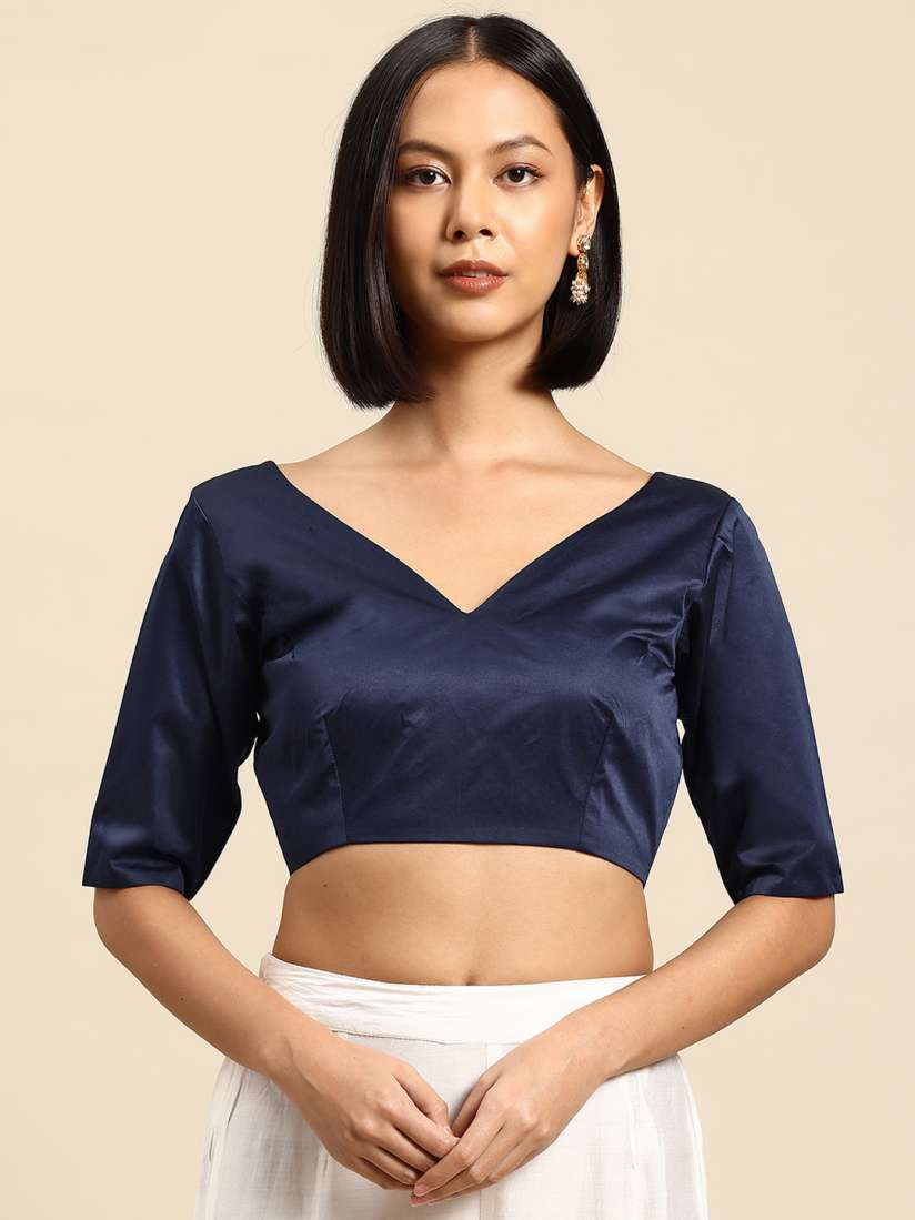 Buy flaher Satin Readymade Saree Blouse Saree Blouse for Women 30449921 Myntra