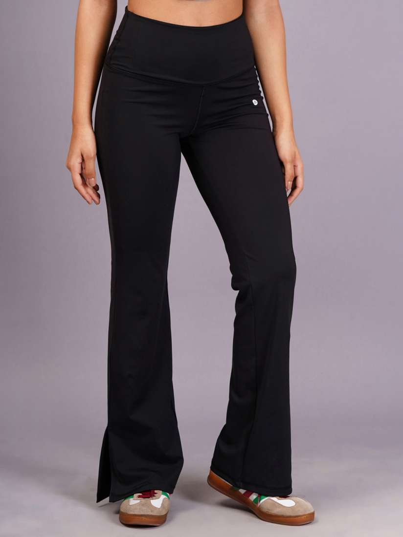 Aesthetic Bodies Slim-Fit Ankle-Length Side Slit Broad Pants