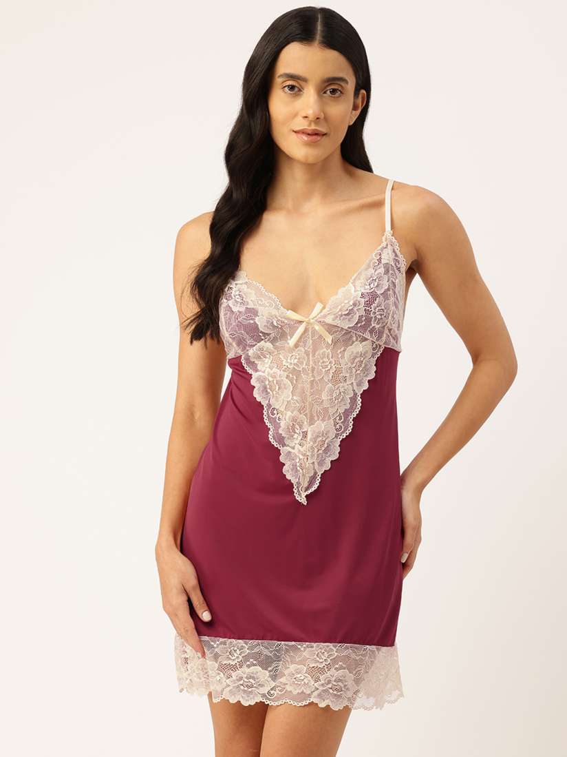 Buy Ms.Lingies Satin Baby Doll With Thongs Baby Dolls for Women 30486242 Myntra