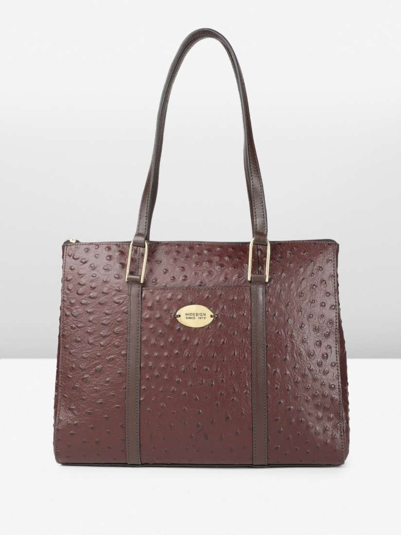 Buy Hidesign Textured Leather Structured Shoulder Bag Handbags for Women 30494436 Myntra
