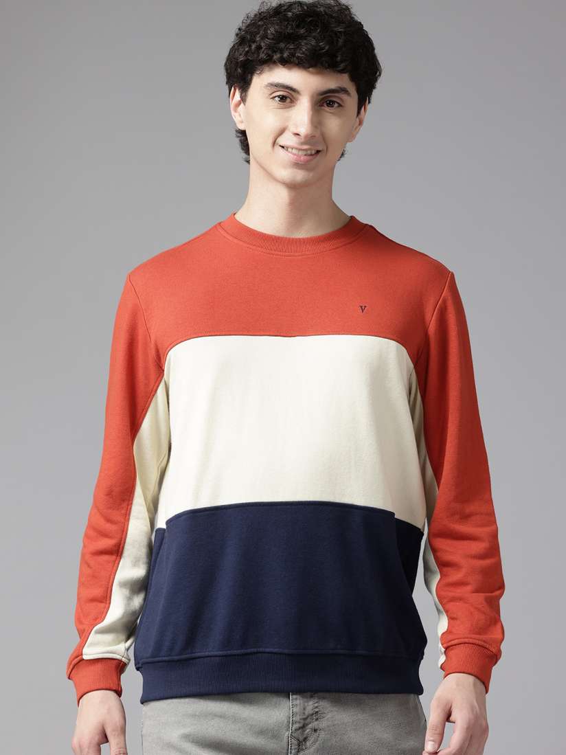 Buy Van Heusen Sport Colourblocked Sweatshirt Sweatshirts for Men 30518784 Myntra