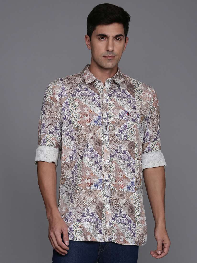 Buy Louis Philippe Jeans Slim Fit Ethnic Printed Casual Shirt Shirts for Men 30519768 Myntra