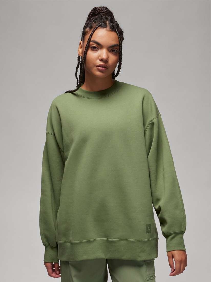 Buy Nike Jordan Flight Fleece Women s Round neck Sweatshirt Sweatshirts for Women 30582794 Myntra