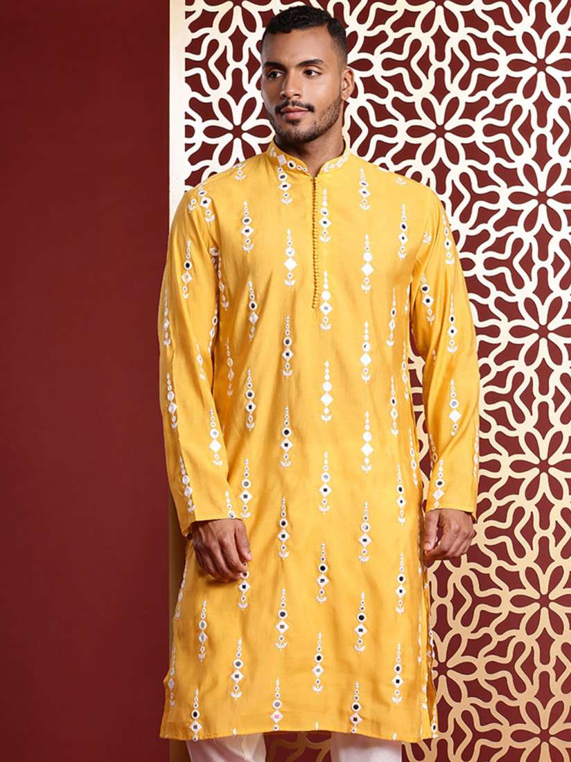 Churidar mirror work discount