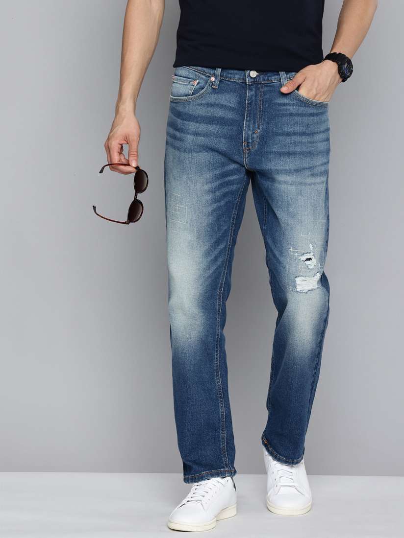 Buy Levis Men 541 Tapered Fit Mildly Distressed Heavy Fade Jeans Jeans for Men 30616518 Myntra