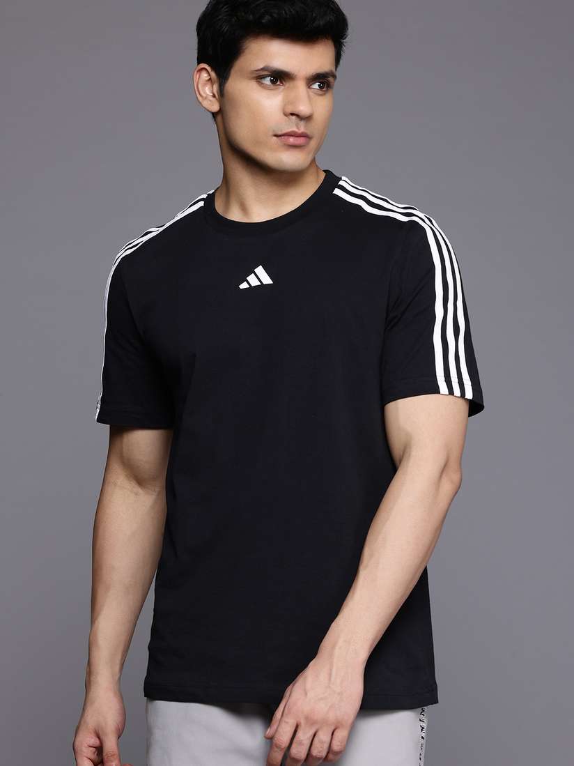 adidas striped t shirt