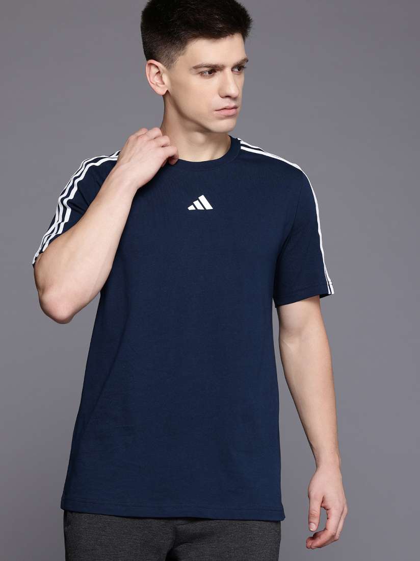 adidas striped t shirt mens