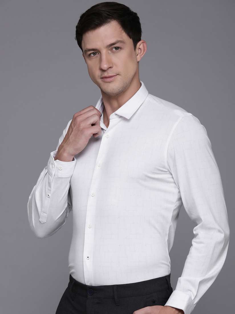 Buy Louis Philippe Ath.Work Super Slim Fit Geometric Printed Smart Casual Shirt Shirts for Men 30647531 Myntra