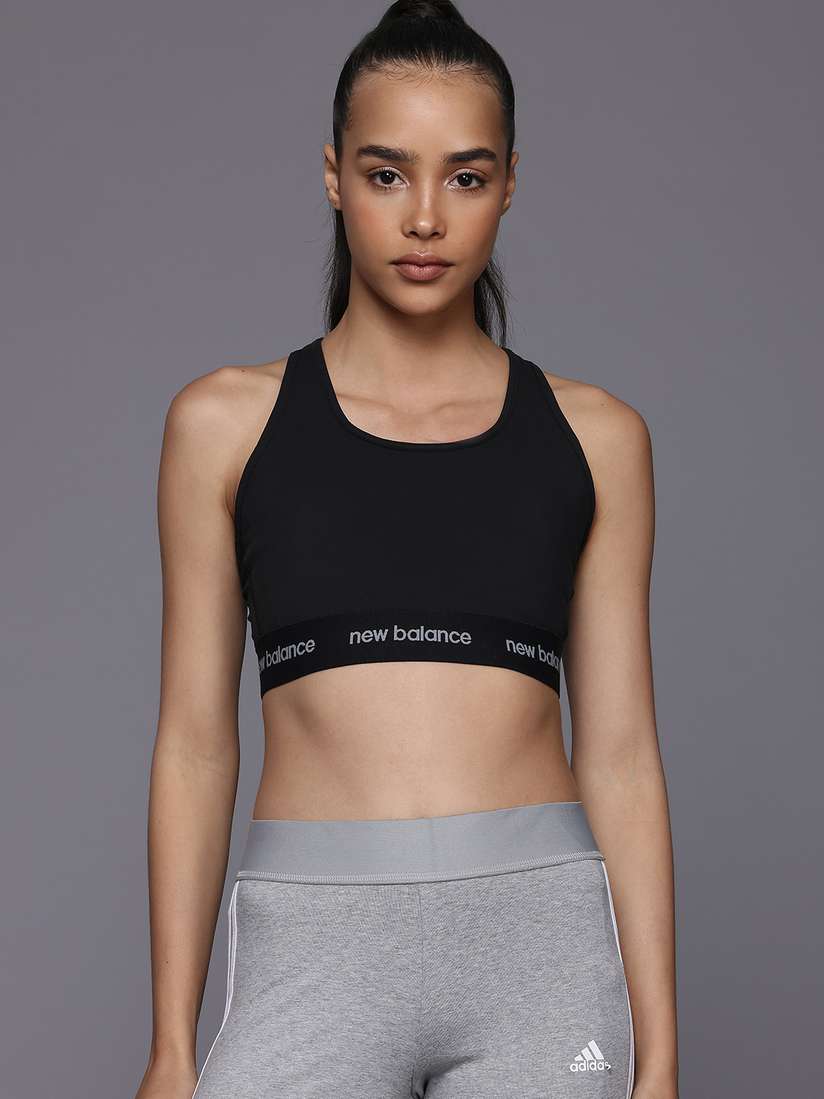 Grey New Balance Sports Bra Buy New Balance Full Coverage