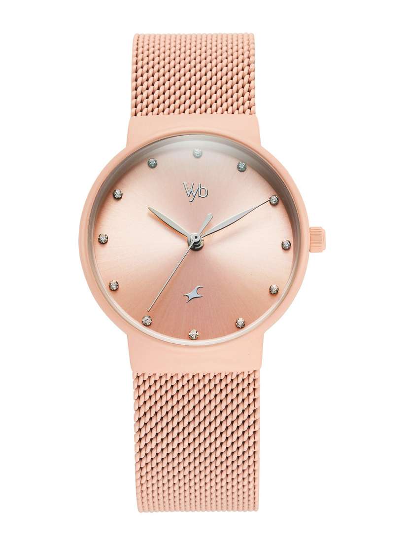 Buy Fastrack Women Vyb Bliss Embellished Analogue Watch FV60046WM01W Watches for Women 30707795 Myntra