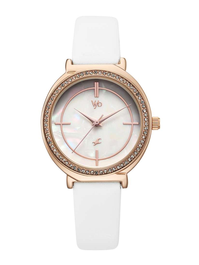 Buy Fastrack Women Vyb Spotlight Dial Leather Straps Analogue Watch FV60044WL01W Watches for Women 30707839 Myntra
