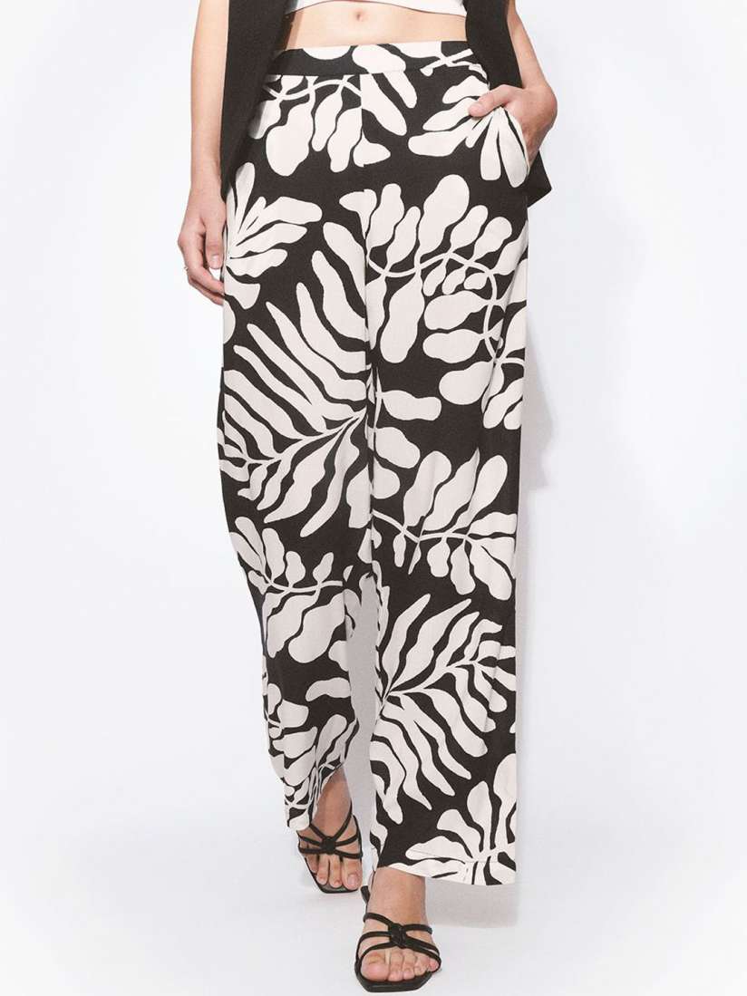 Buy H M Women Printed Loungewear Trouser Trousers for Women 30732570 Myntra