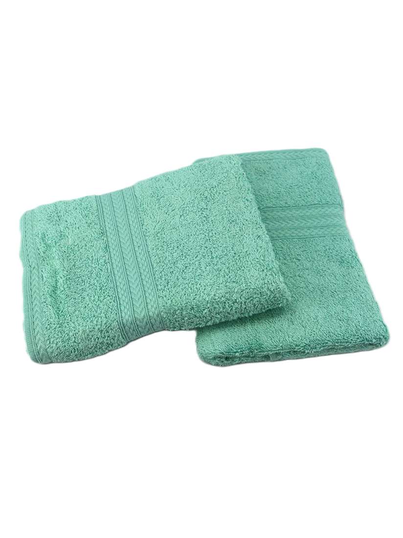 Buy BOMBAY DYEING Green 2 Pieces 450 GSM Pure Cotton Hand Towels Hand Towels for Unisex 30742704 Myntra