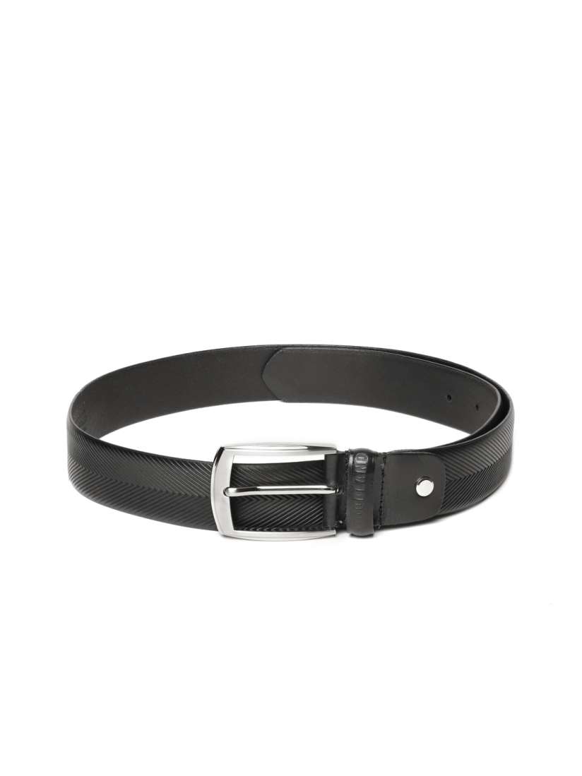 Buy Woodland Men Textured Leather Formal Belt Belts for Men 30744477 Myntra