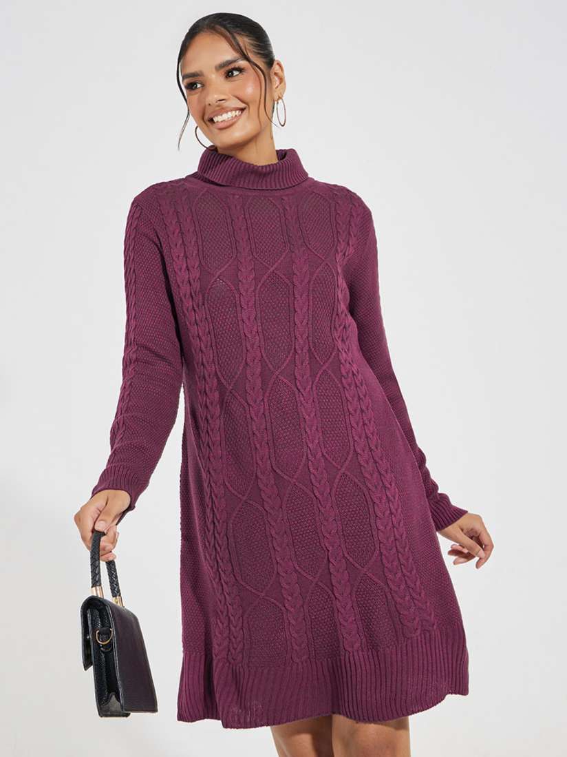 Knee length sweater dress new arrivals