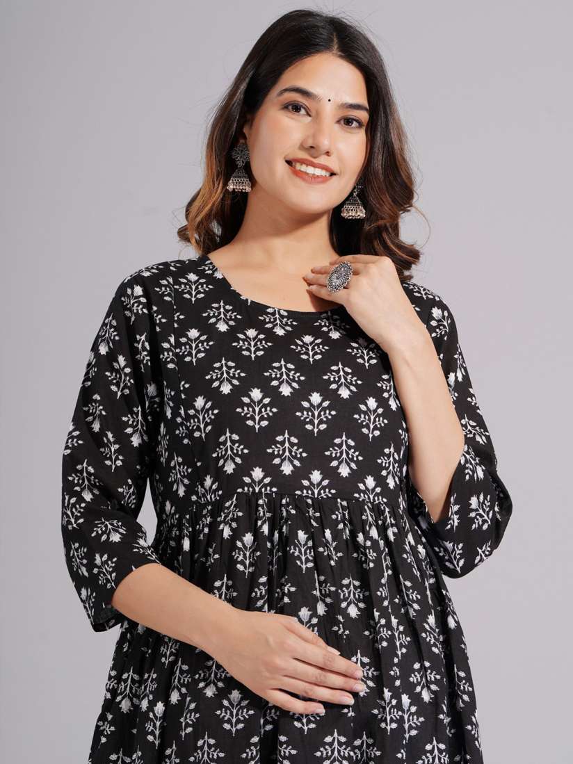 Buy TANISHA Women Rayon Printed Flared Maternity Dress Dresses for Women 30798928 Myntra