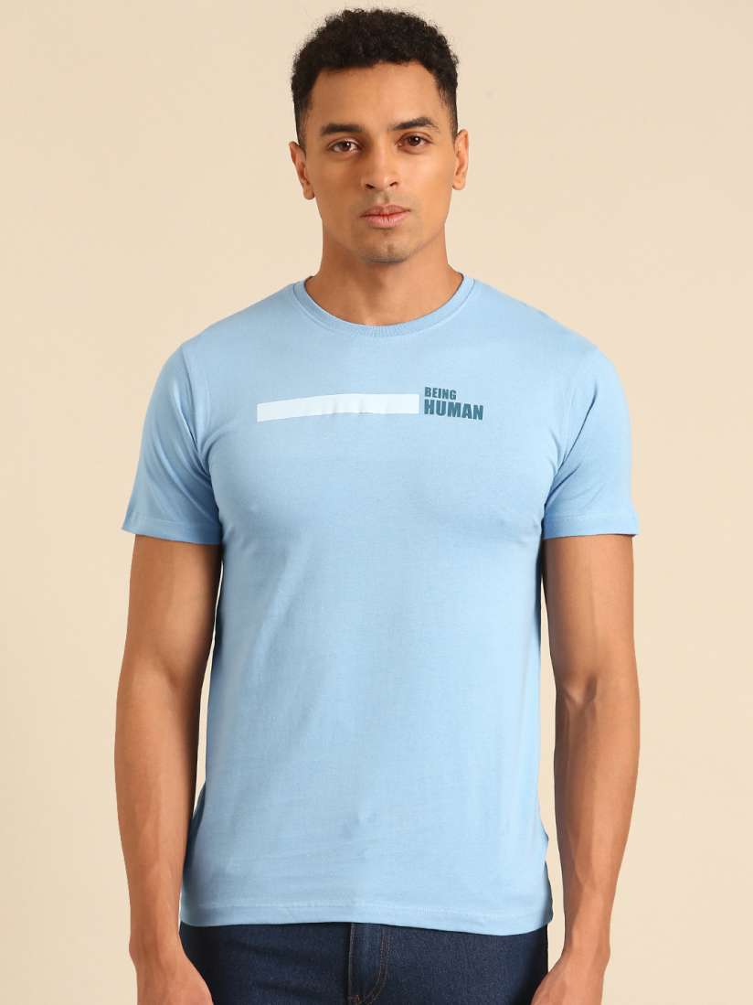 Buy Being Human Pure Cotton T shirt with Minimal Print Tshirts for Men 30825429 Myntra