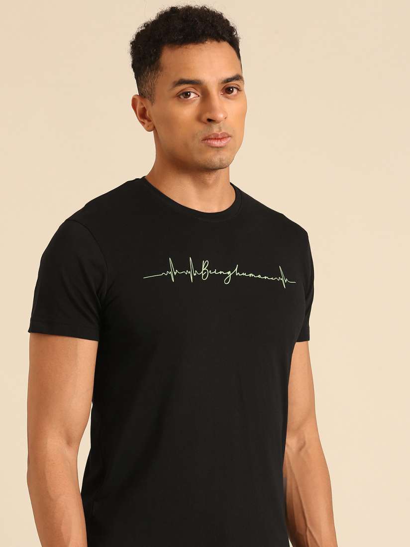Buy Being Human Pure Cotton T shirt with Minimal Print Tshirts for Men 30825472 Myntra