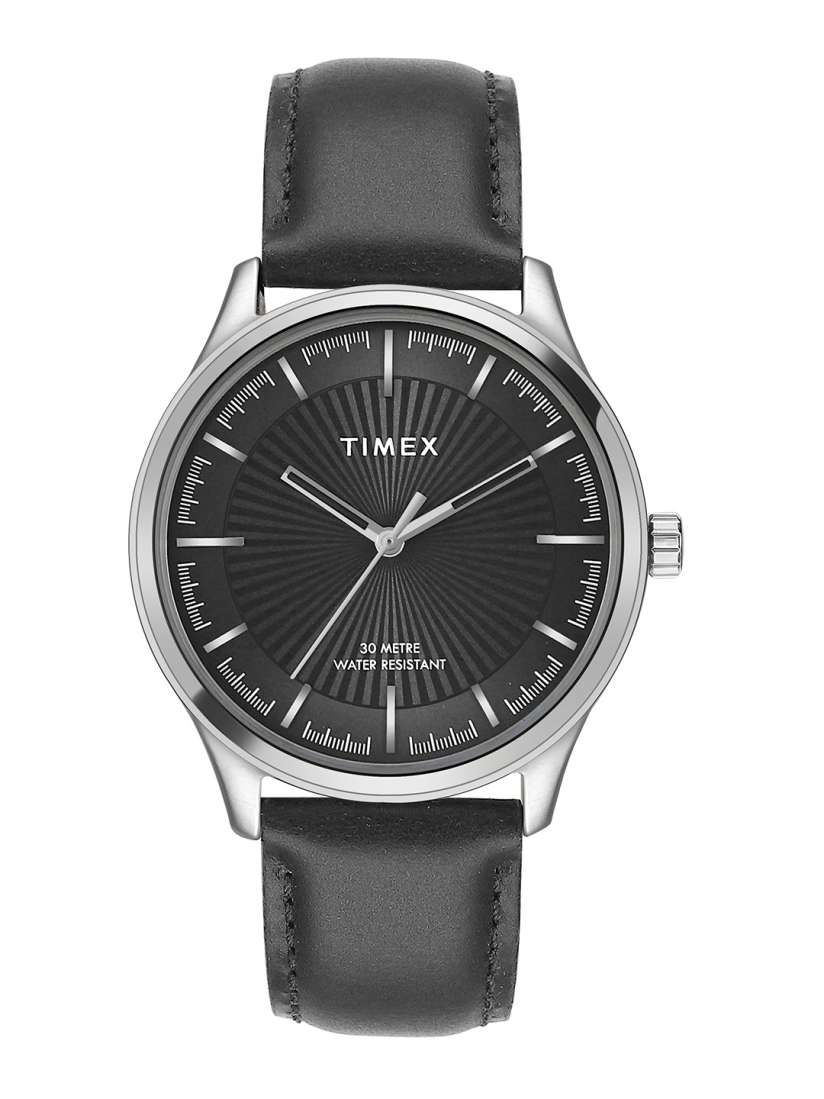 Timex leather watch online