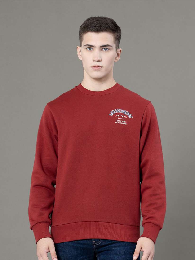 Red sweatshirt for men 2025